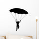 Man Parachuting Silhouette Wall Decal