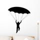 Man Parachuting Silhouette Wall Decal