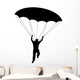 Man Parachuting Silhouette Wall Decal