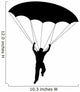 Man Parachuting Silhouette Wall Decal