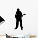 Man Playing Guitar Strumming Wall Decal