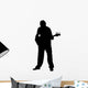 Man Playing Guitar Strumming Wall Decal