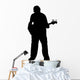 Man Playing Guitar Strumming Wall Decal
