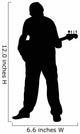 Man Playing Guitar Strumming Wall Decal