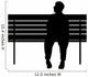 Man Sitting Park Bench Wall Decal