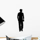 Man Standing with Baseball Wall Decal