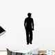 Man Standing with Baseball Wall Decal