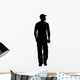 Man Standing with Baseball Wall Decal