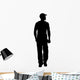 Man Standing with Baseball Wall Decal