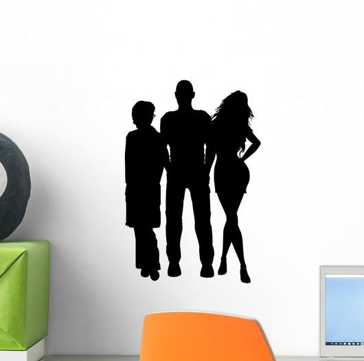 Man with Two Women Wall Decal
