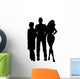 Man with Two Women Wall Decal