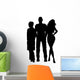 Man with Two Women Wall Decal