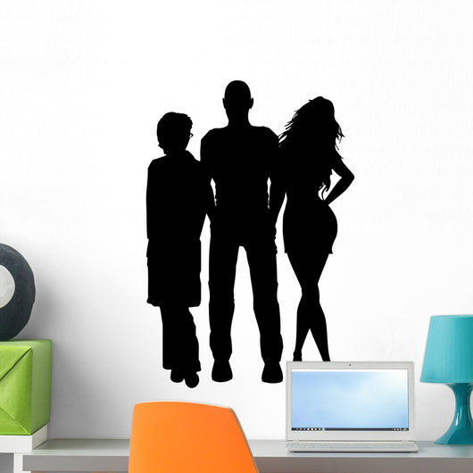 Man with Two Women Wall Decal