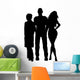 Man with Two Women Wall Decal