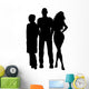 Man with Two Women Wall Decal