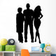 Man with Two Women Wall Decal