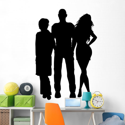 Man with Two Women Wall Decal
