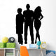 Man with Two Women Wall Decal