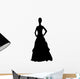 Woman Big Dress Pretty Wall Decal