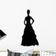 Woman Big Dress Pretty Wall Decal