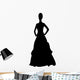 Woman Big Dress Pretty Wall Decal