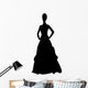 Woman Big Dress Pretty Wall Decal