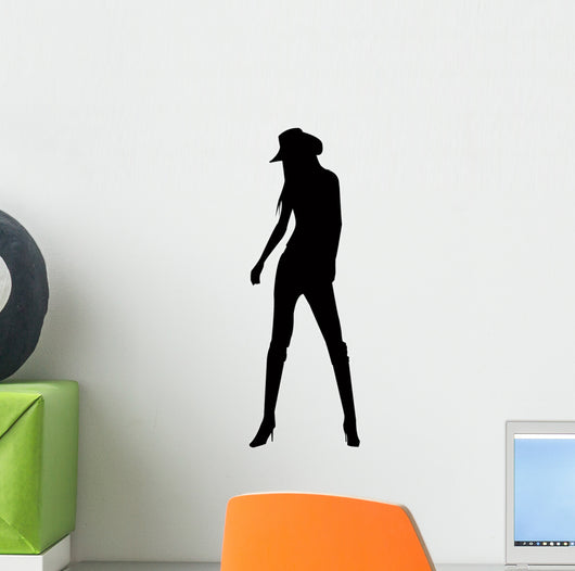 Pretty Cowgirl Wall Decal