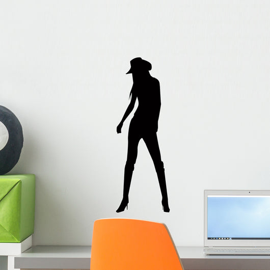 Pretty Cowgirl Wall Decal