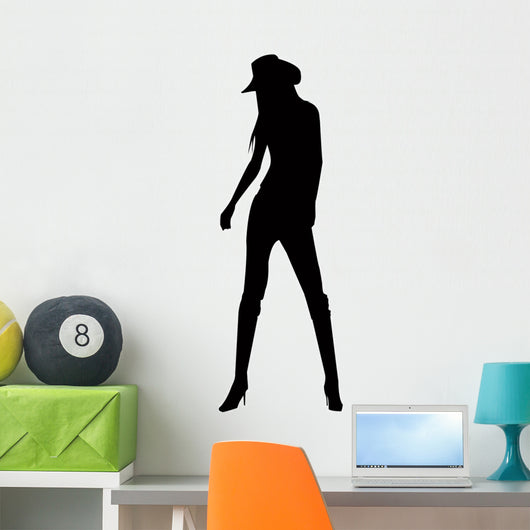 Pretty Cowgirl Wall Decal
