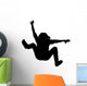 Woman Falling Backwards Arms Wall Decal