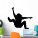 Woman Falling Backwards Arms Wall Decal