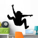 Woman Falling Backwards Arms Wall Decal