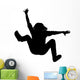 Woman Falling Backwards Arms Wall Decal