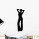Woman with Pants Silhouette Wall Decal
