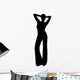 Woman with Pants Silhouette Wall Decal