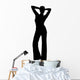 Woman with Pants Silhouette Wall Decal