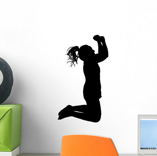Woman with Pony Tail Wall Decal