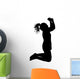 Woman with Pony Tail Wall Decal