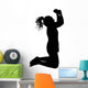 Woman with Pony Tail Wall Decal
