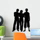 Woman with Two Men Wall Decal