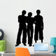 Woman with Two Men Wall Decal