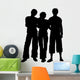 Woman with Two Men Wall Decal