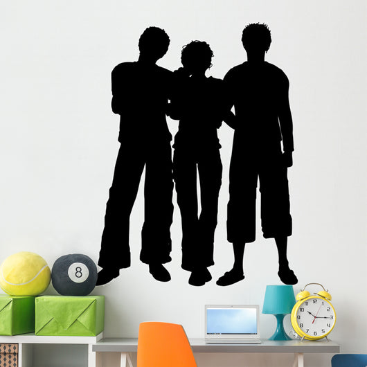 Woman with Two Men Wall Decal