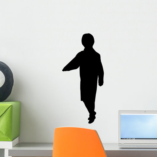 Young Boy Standing Silhouette Wall Decal