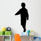 Young Boy Standing Silhouette Wall Decal