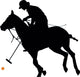 Sporty Polo Player Wall Decal
