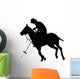 Sporty Polo Player Wall Decal