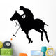 Sporty Polo Player Wall Decal