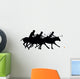 Chasing Three Polo Players Wall Decal