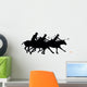 Chasing Three Polo Players Wall Decal